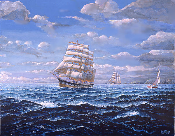 Fourmasted Barque. "Archibald Russell"